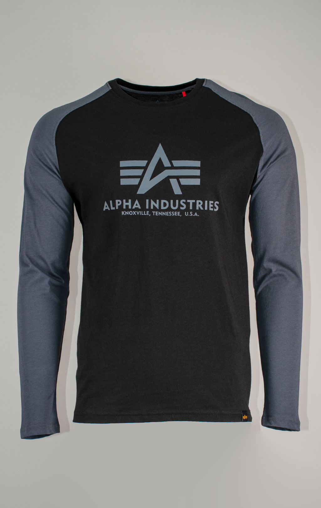Лонгслив ALPHA INDUSTRIES BASIC LS black/greyblack 