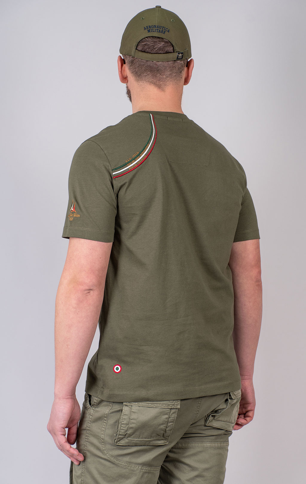 Футболка AERONAUTICA MILITARE SS 25 m/BD military olive (TS 2401) 