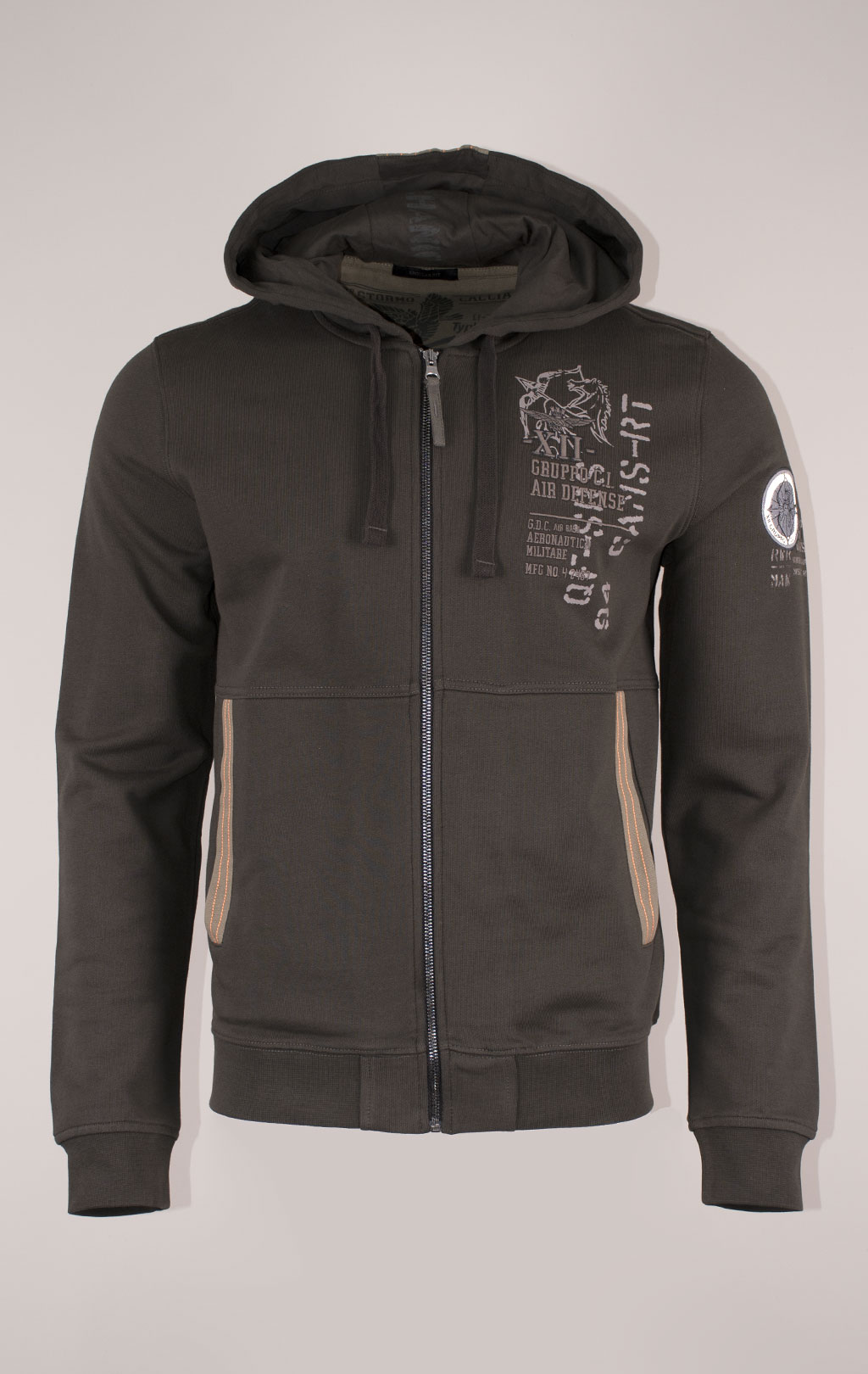 Толстовка с капюшоном AERONAUTICA MILITARE FW 24/25/TR dark musk (FE 1952) 