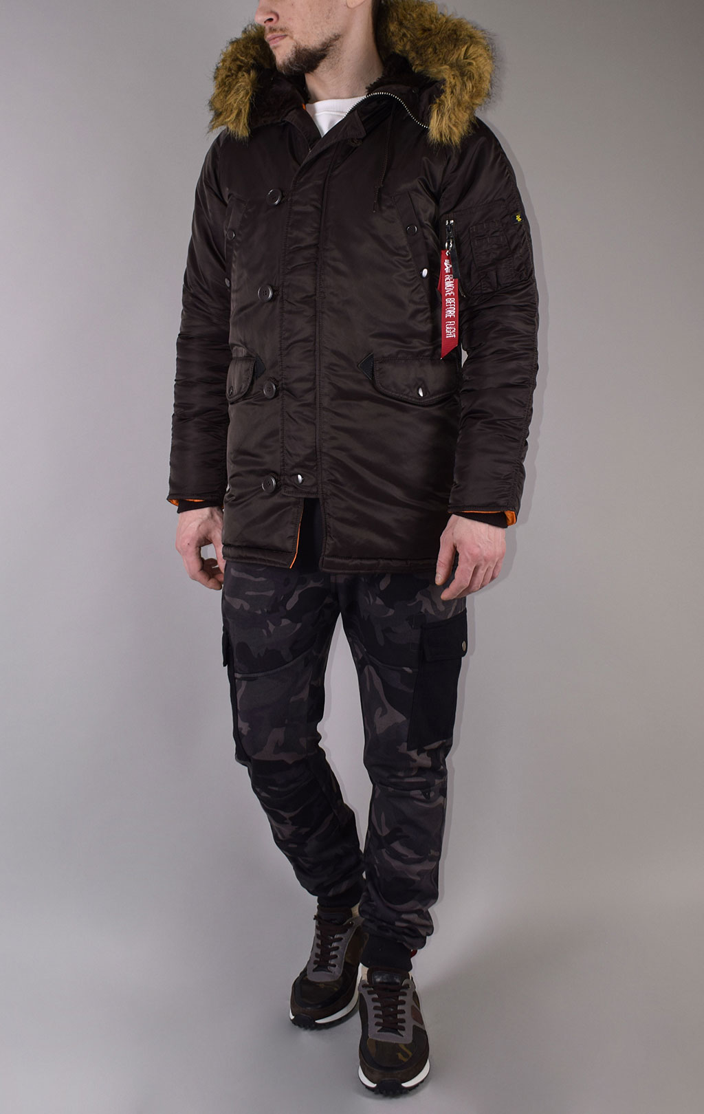 Аляска ALPHA INDUSTRIES SLIM FIT GEN-I N-3B deep brown 