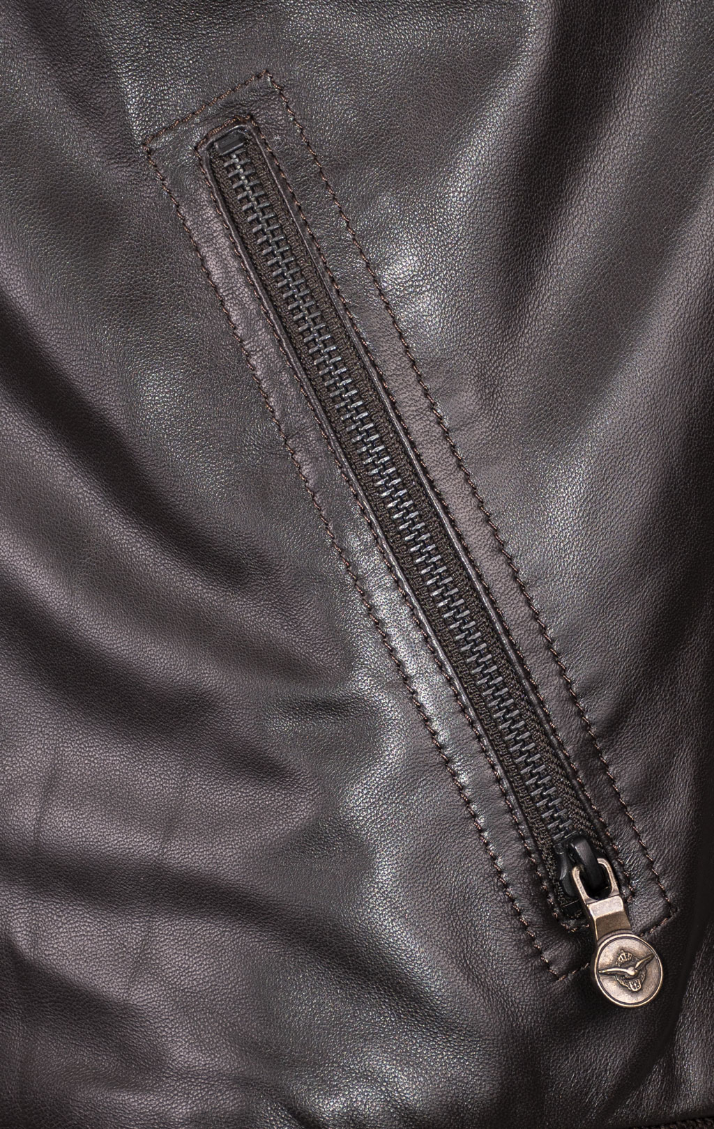 Куртка-бомбер KODZIC EMIRATE PILOT кожа brown (1306) 