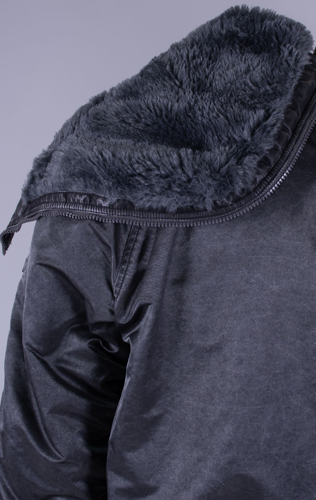 Аляска короткая ALPHA INDUSTRIES N-2B HERITAGE FIT PARKA (BATTLEWASH) FW 26/27 black 