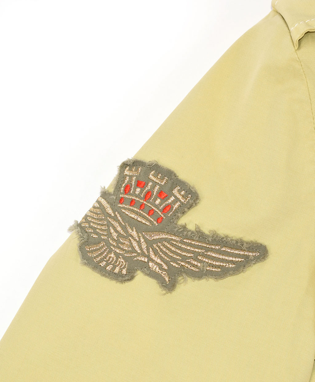 Женская ветровка с капюшоном AERONAUTICA MILITARE M-65 SS19 lime chiaro (AB 1755) 