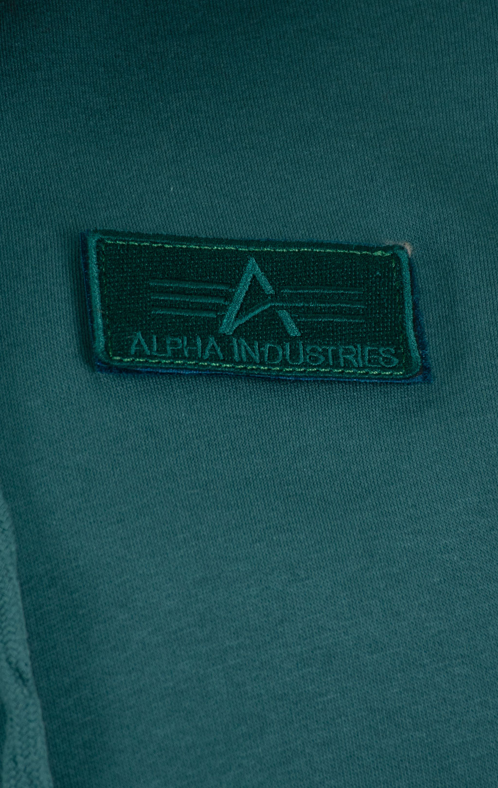 Толстовка ALPHA INDUSTRIES RED STRIPE HOODY force green 