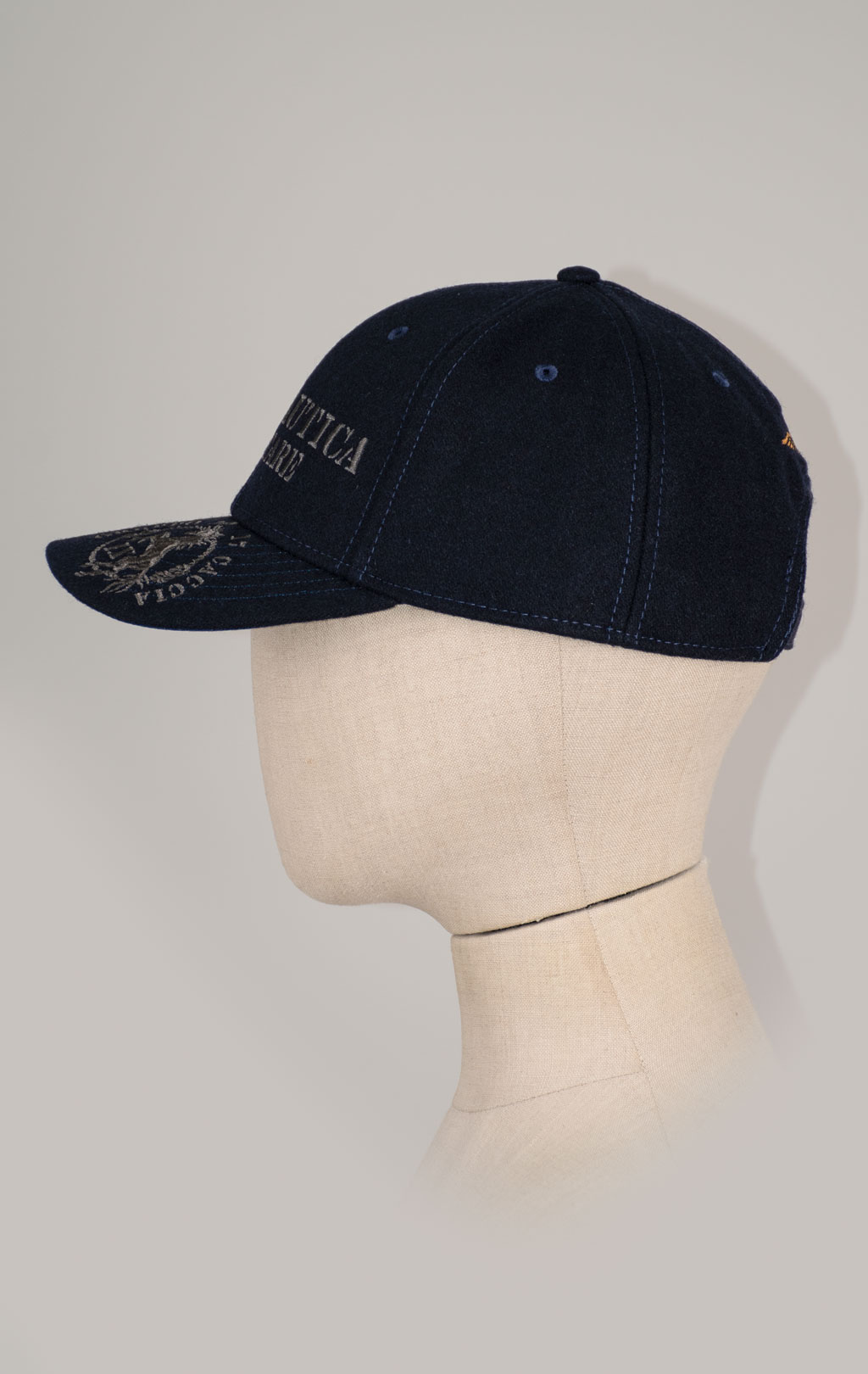 Бейсболка AERONAUTICA MILITARE шерсть FW 25/26/CN blue navy (HA 1226) 