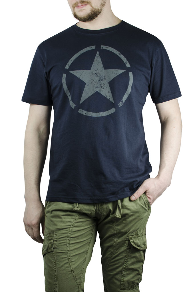 Футболка ALPHA INDUSTRIES STAR T rep. blue 