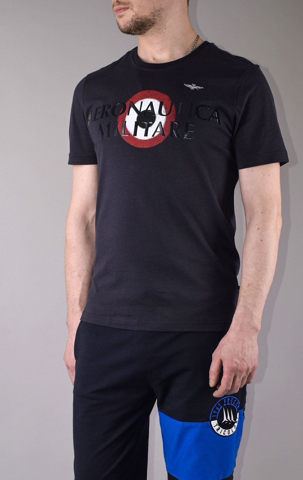 Футболка AERONAUTICA MILITARE SS 20/TR blue navy (TS 1710)