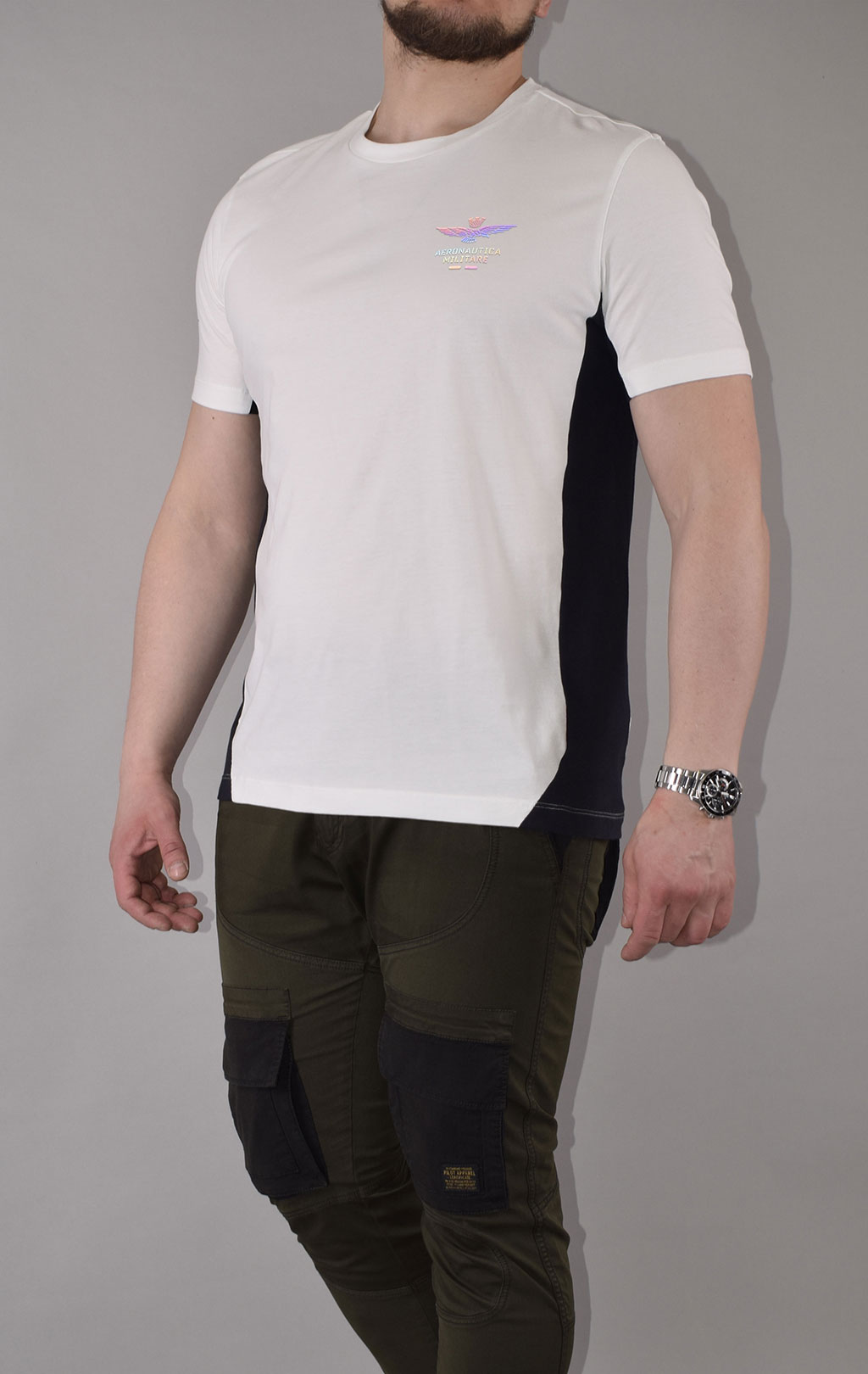 Футболка AERONAUTICA MILITARE SS 21/TR off white (TS 1847) 