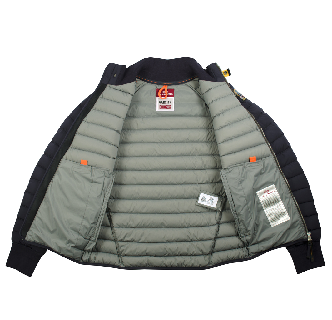 Куртка-пуховик лёгкая PARAJUMPERS MASON blue black 