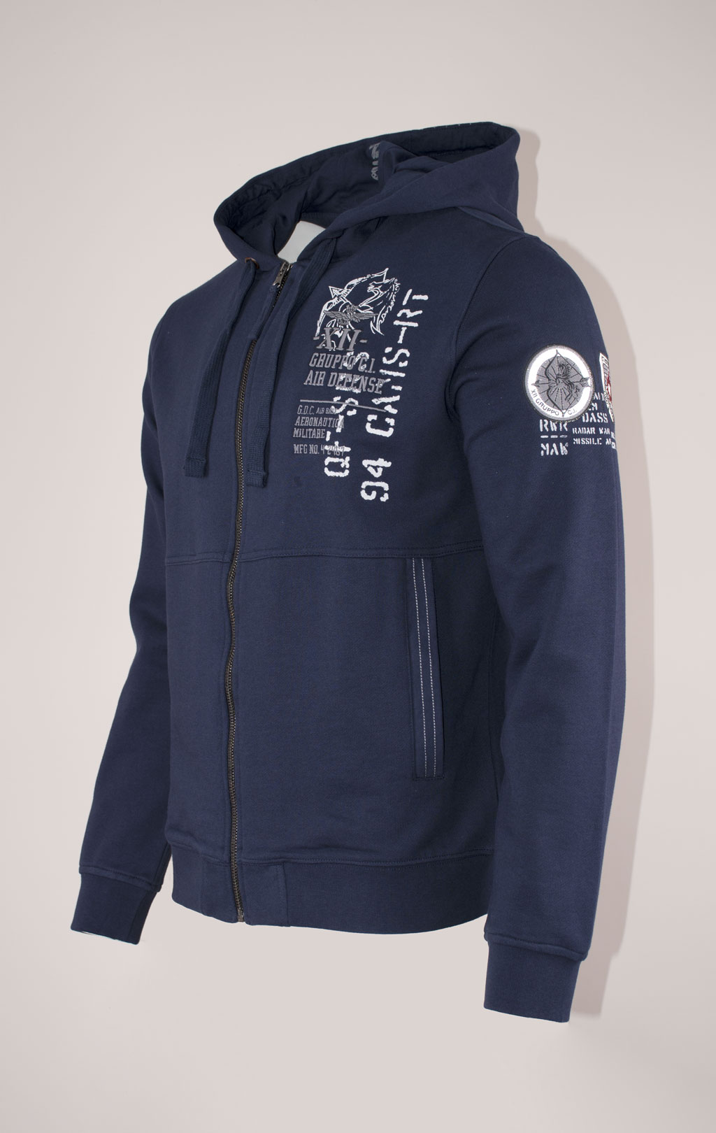 Толстовка с капюшоном AERONAUTICA MILITARE FW 24/25/TR dark blue (FE 1952) 