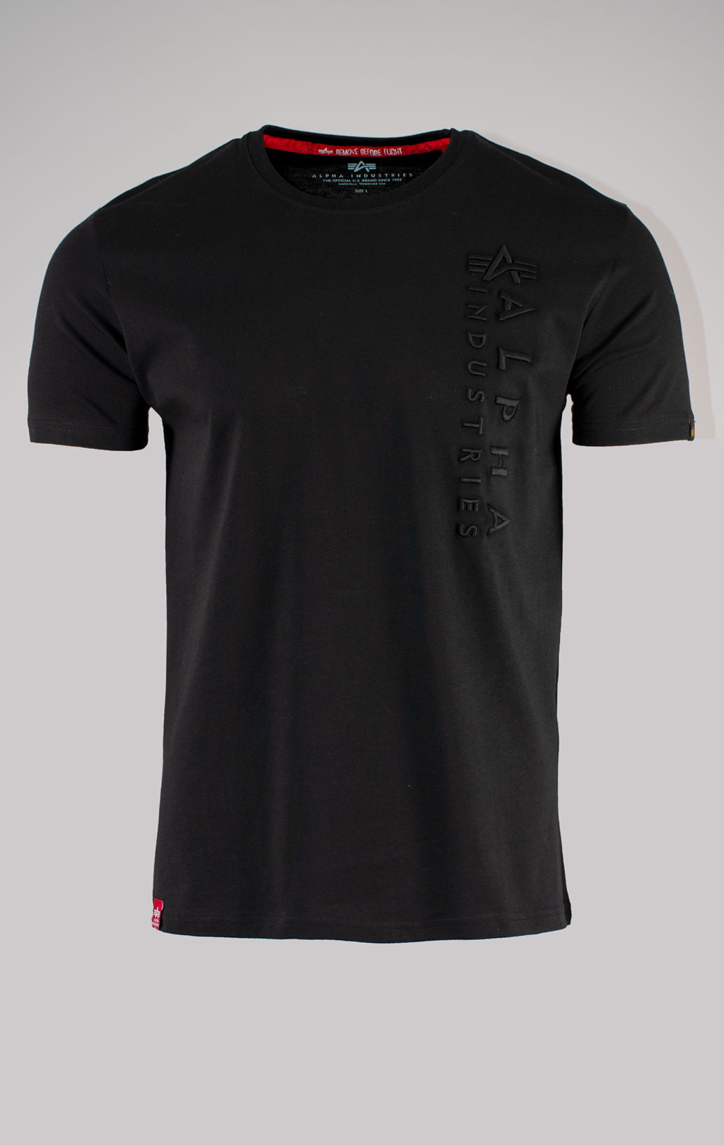 Футболка ALPHA INDUSTRIES EMB T black 