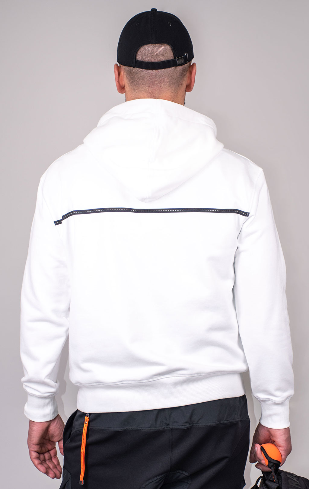 Толстовка с капюшоном PARAJUMPERS OVERLOD SS 24 white 