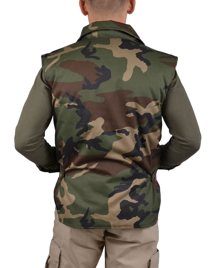 Жилет утепленный camo woodland 