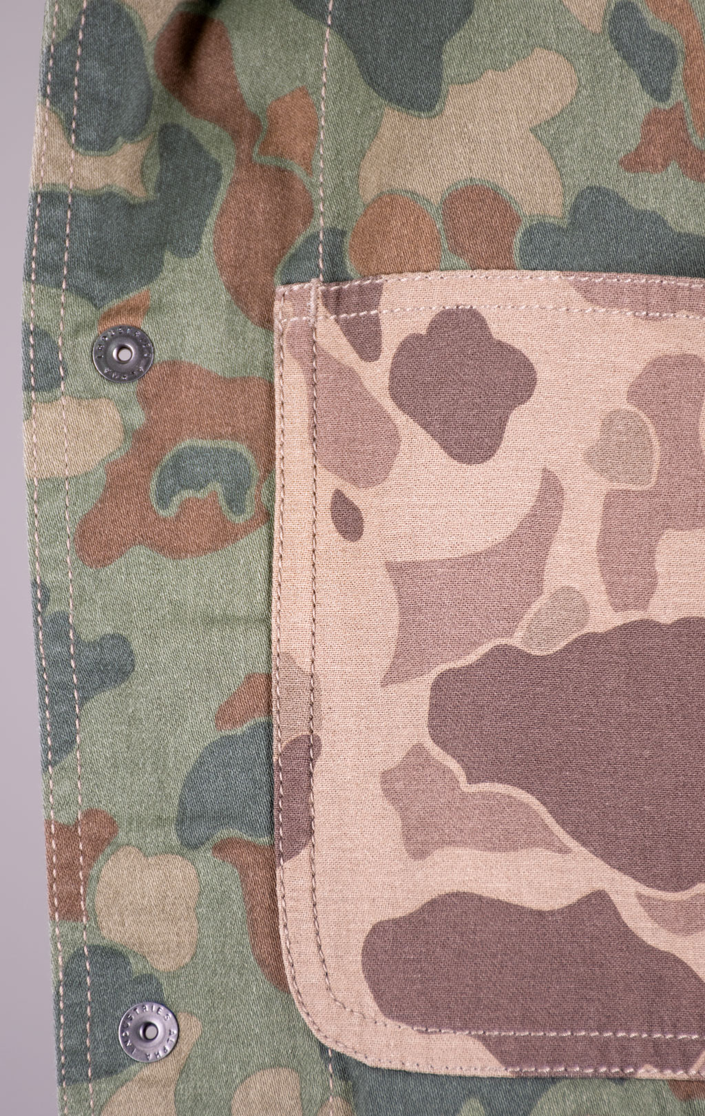 Ветровка ALPHA INDUSTRIES P-42 FIELD SHIRT brown frogskin camo 
