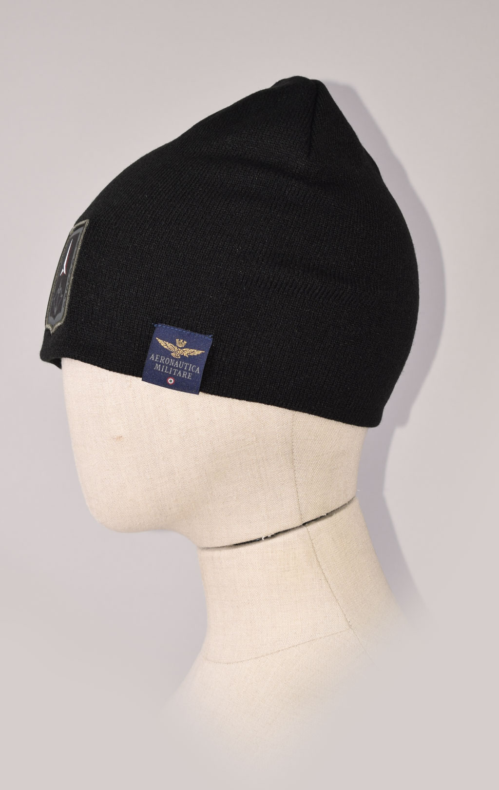 Шапка вязаная AERONAUTICA MILITARE FW 23/24/CN black (CU 036)