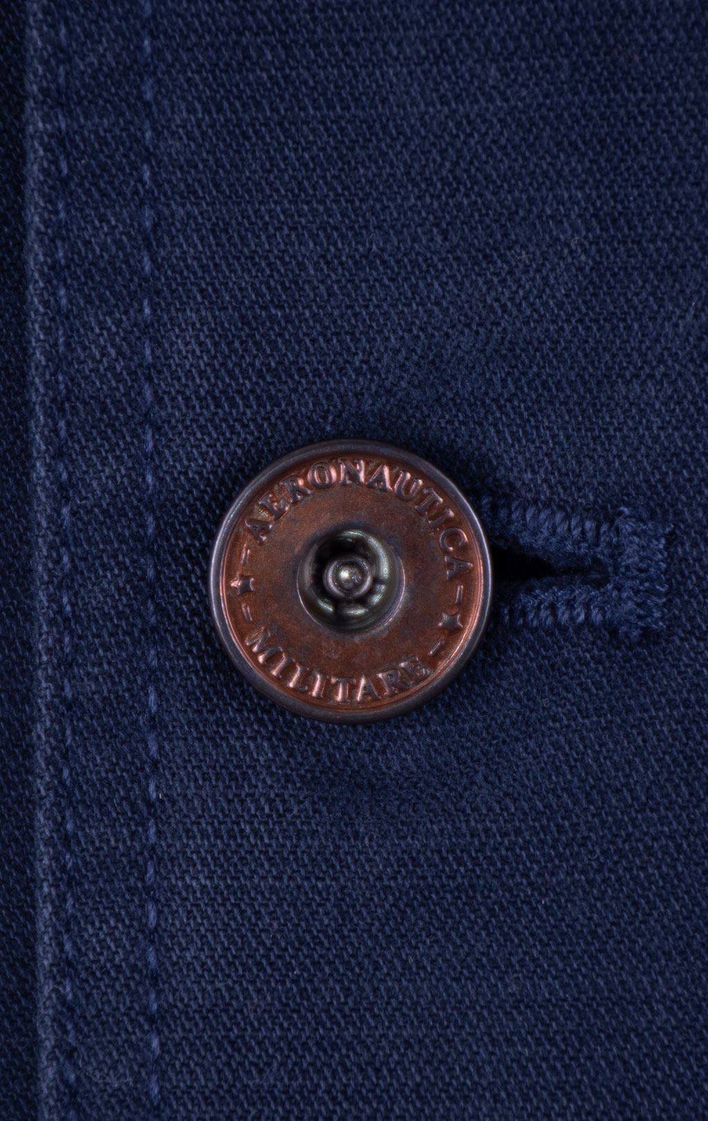 Куртка-рубашка AERONAUTICA MILITARE big size FW 26/27/IN dark blue (AC 0045) 
