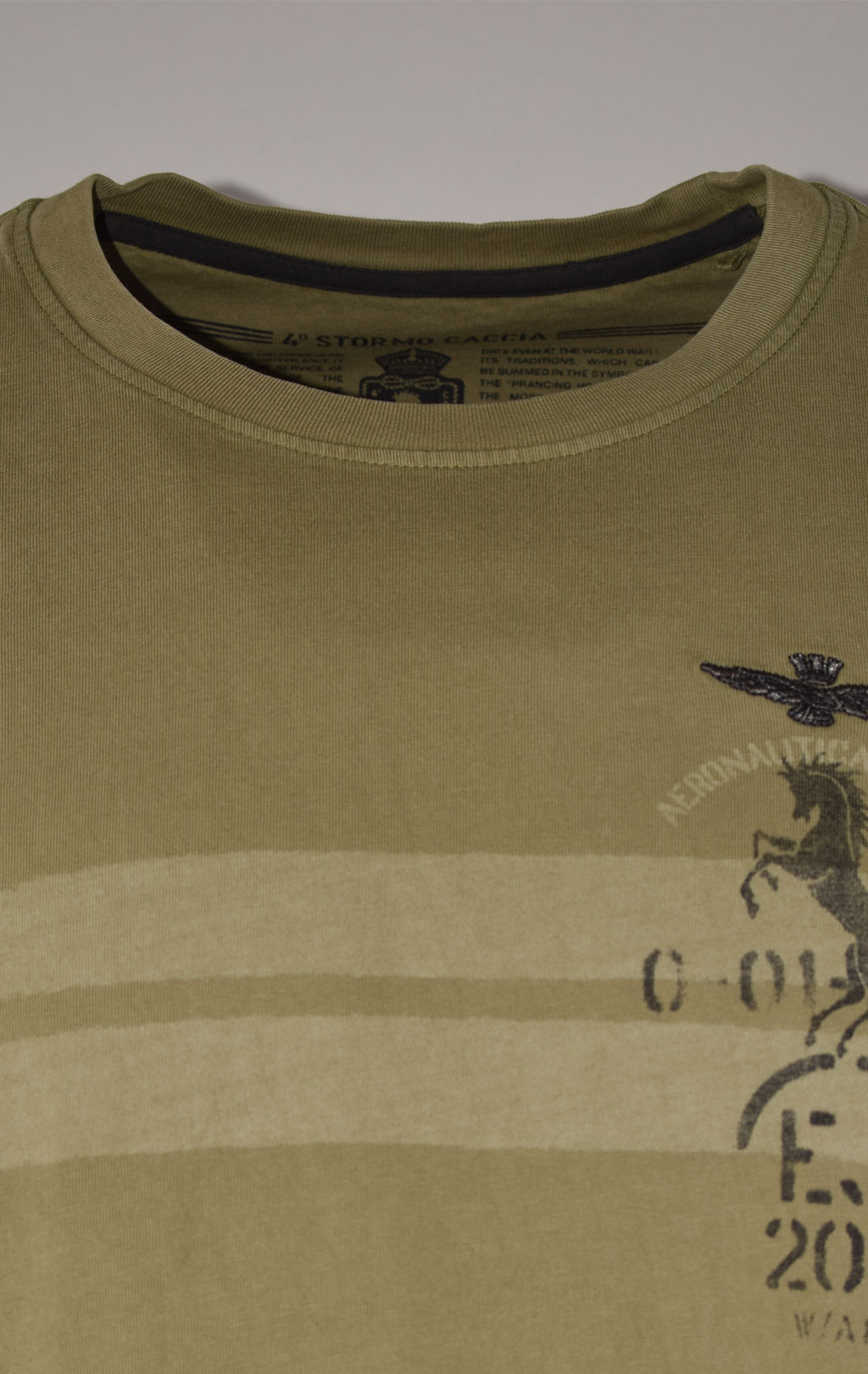 Футболка AERONAUTICA MILITARE SS 22/IN verde militare (TS 1957) 