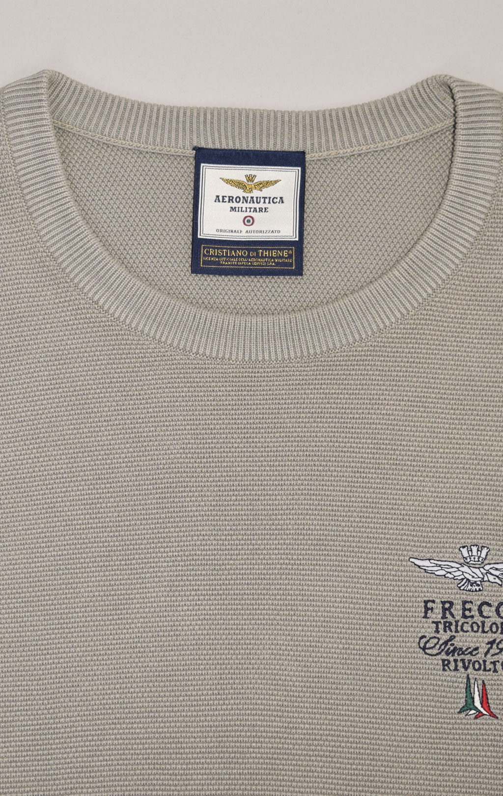 Свитер AERONAUTICA MILITARE FW 23/24/IN light green (MA 1394) 