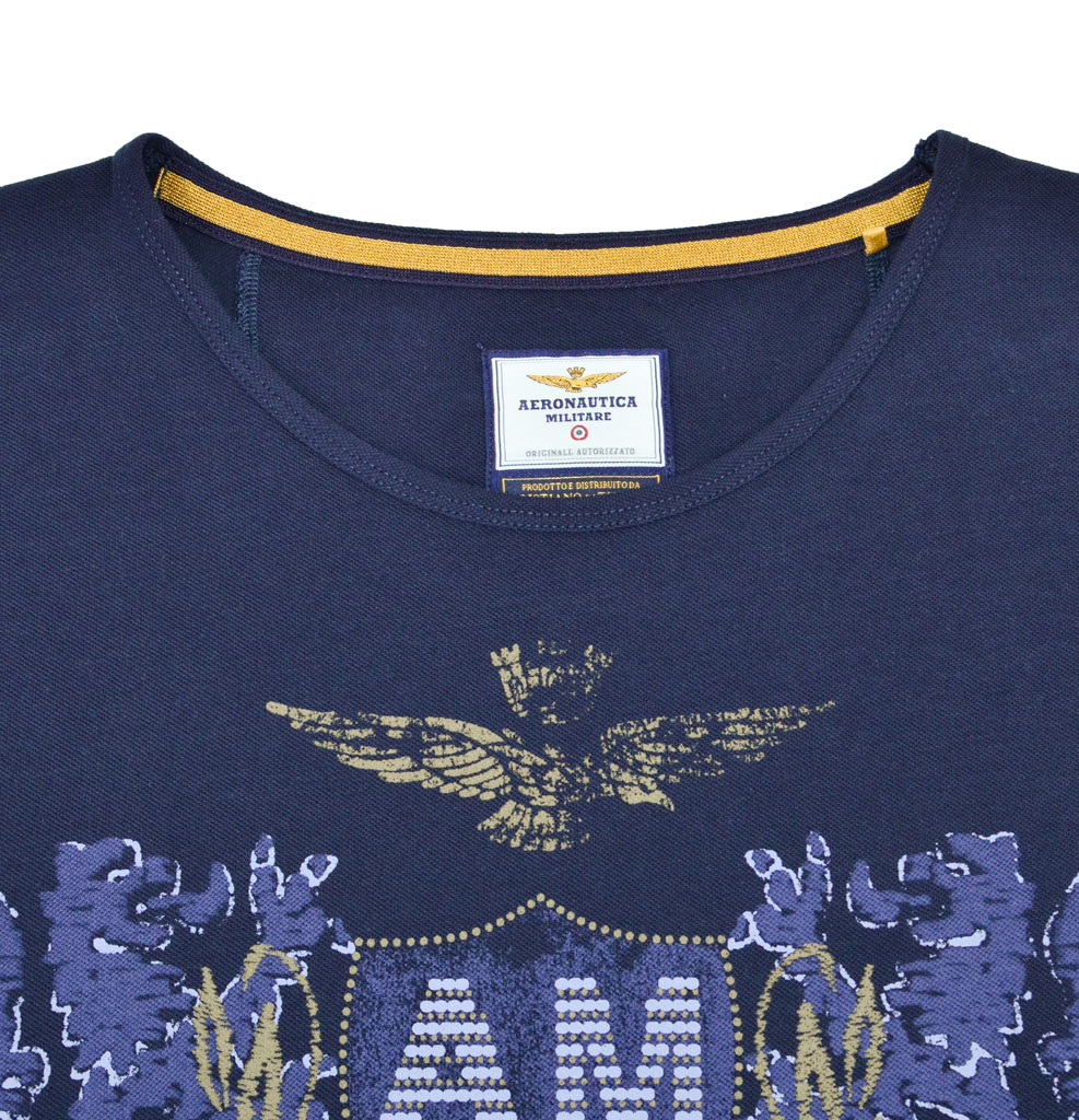 Женская футболка AERONAUTICA MILITARE blue navy (TS 1497) 