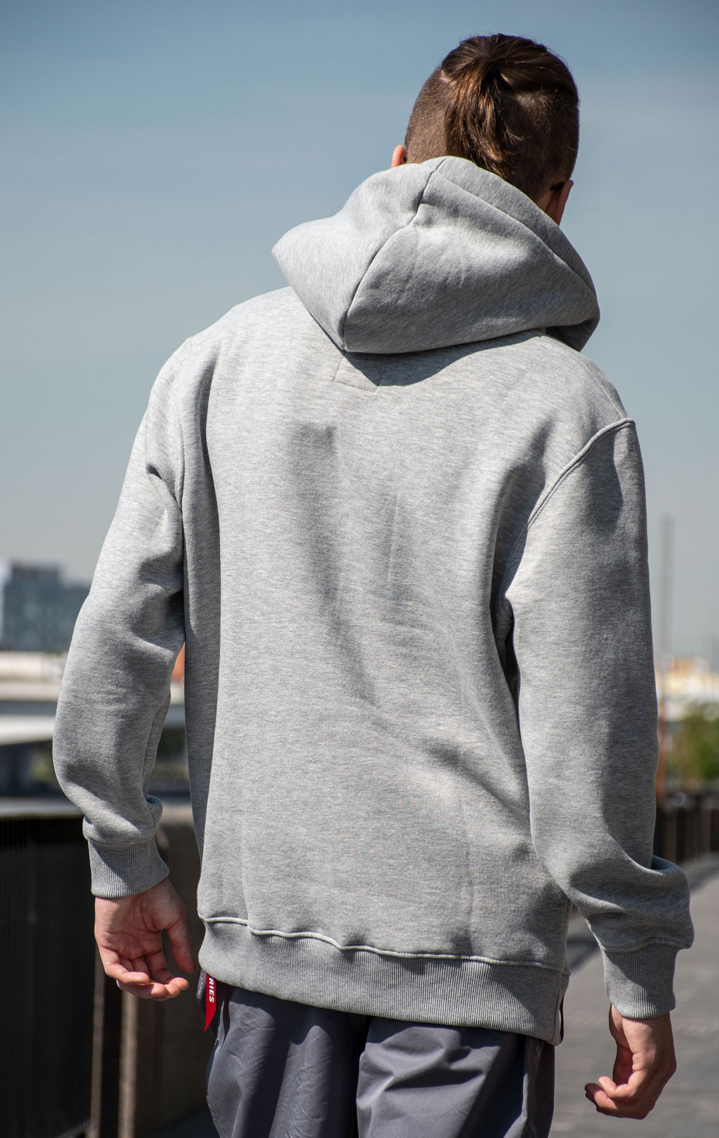 Толстовка ALPHA INDUSTRIES BASIC HOODY SMALL LOGO grey heather 