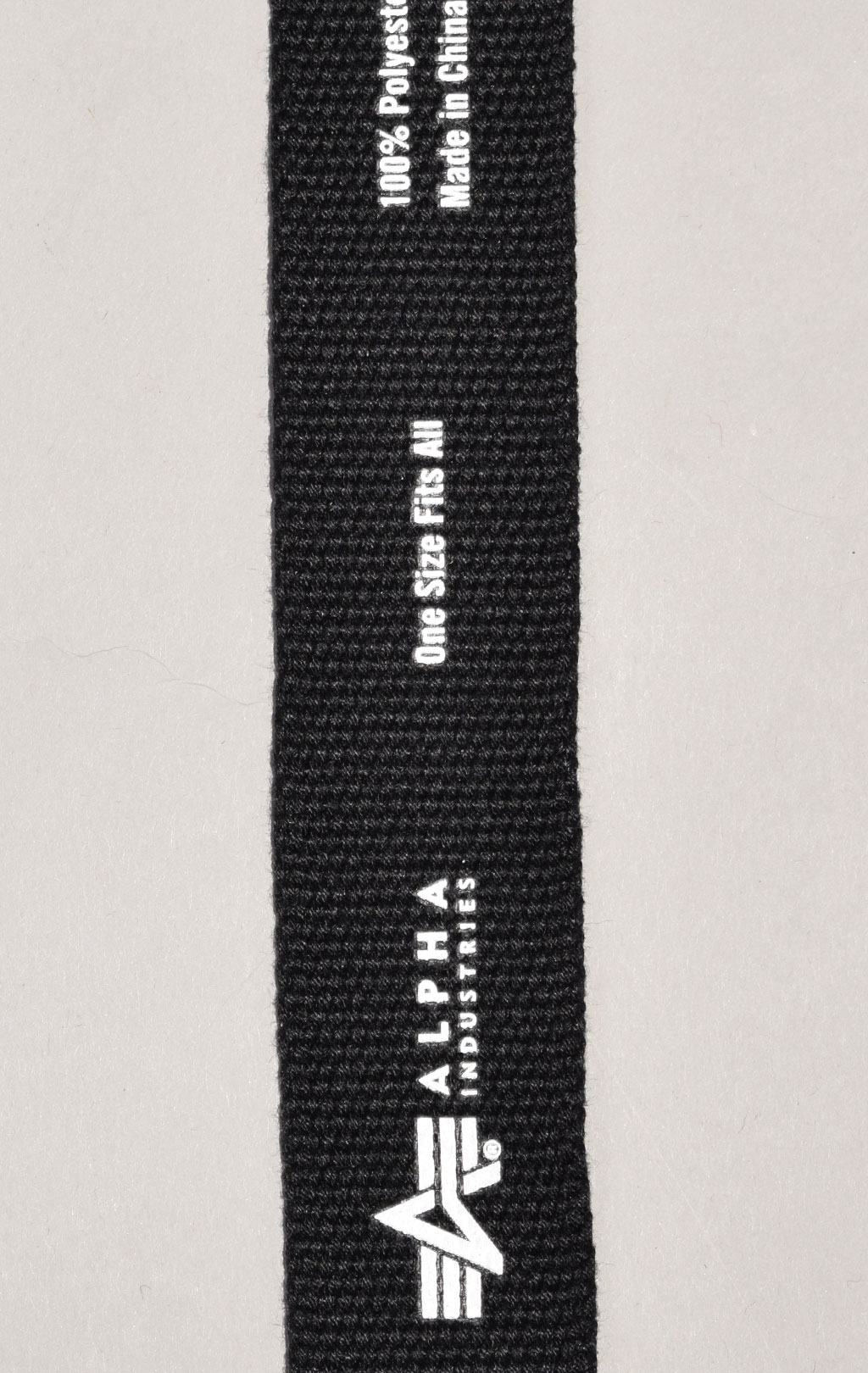 Ремень брючный ALPHA INDUSTRIES ALPHA WEBBING BELT FW 22/23 black 