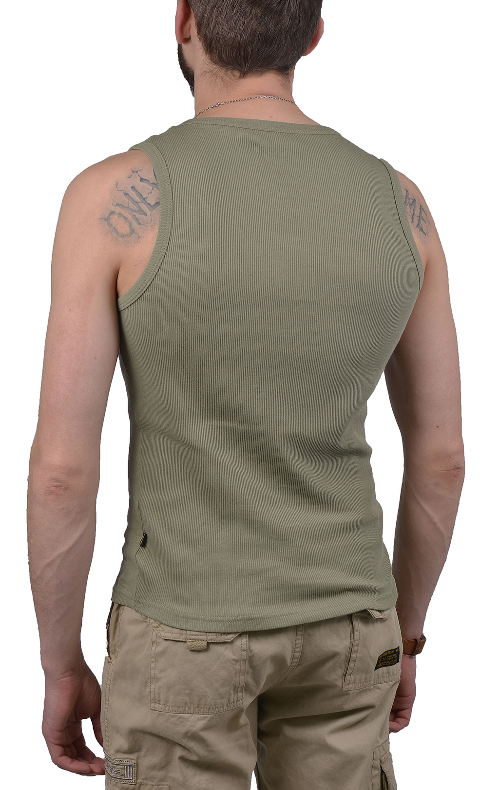 Майка ALPHA INDUSTRIES LOGO TANK olive black 