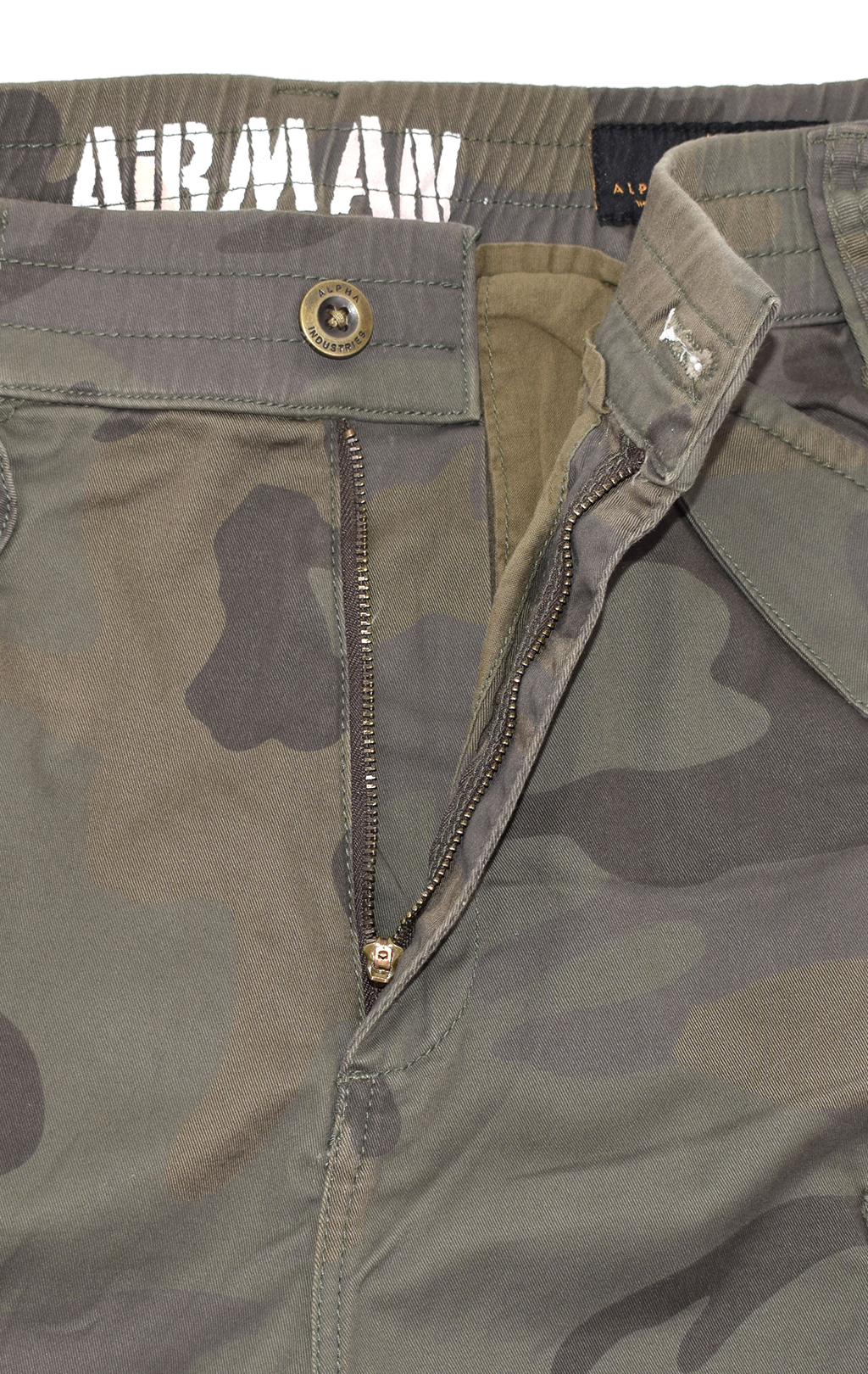 Брюки-карго ALPHA INDUSTRIES AIRMAN dark olive camo 