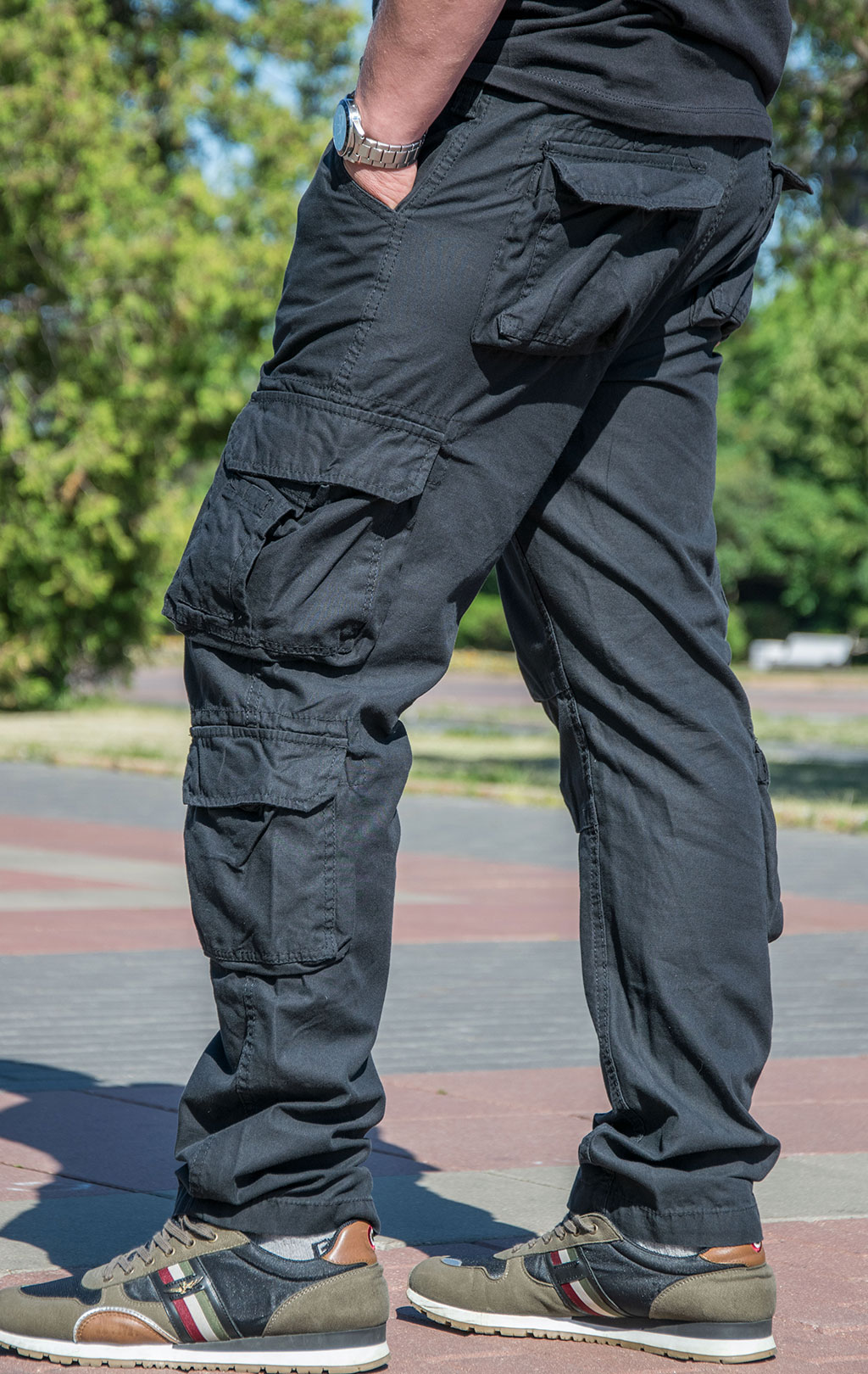 Брюки-карго Surplus AIRBORNE SLIMMY black 