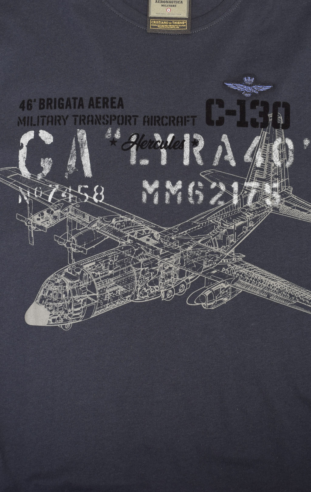 Футболка AERONAUTICA MILITARE FW 23/24/BD dark blue (TS 2146) 