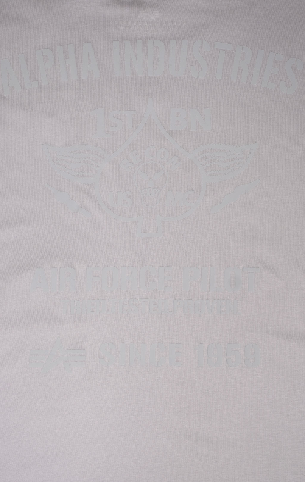 Футболка ALPHA INDUSTRIES AIR FORCE T pastel grey 