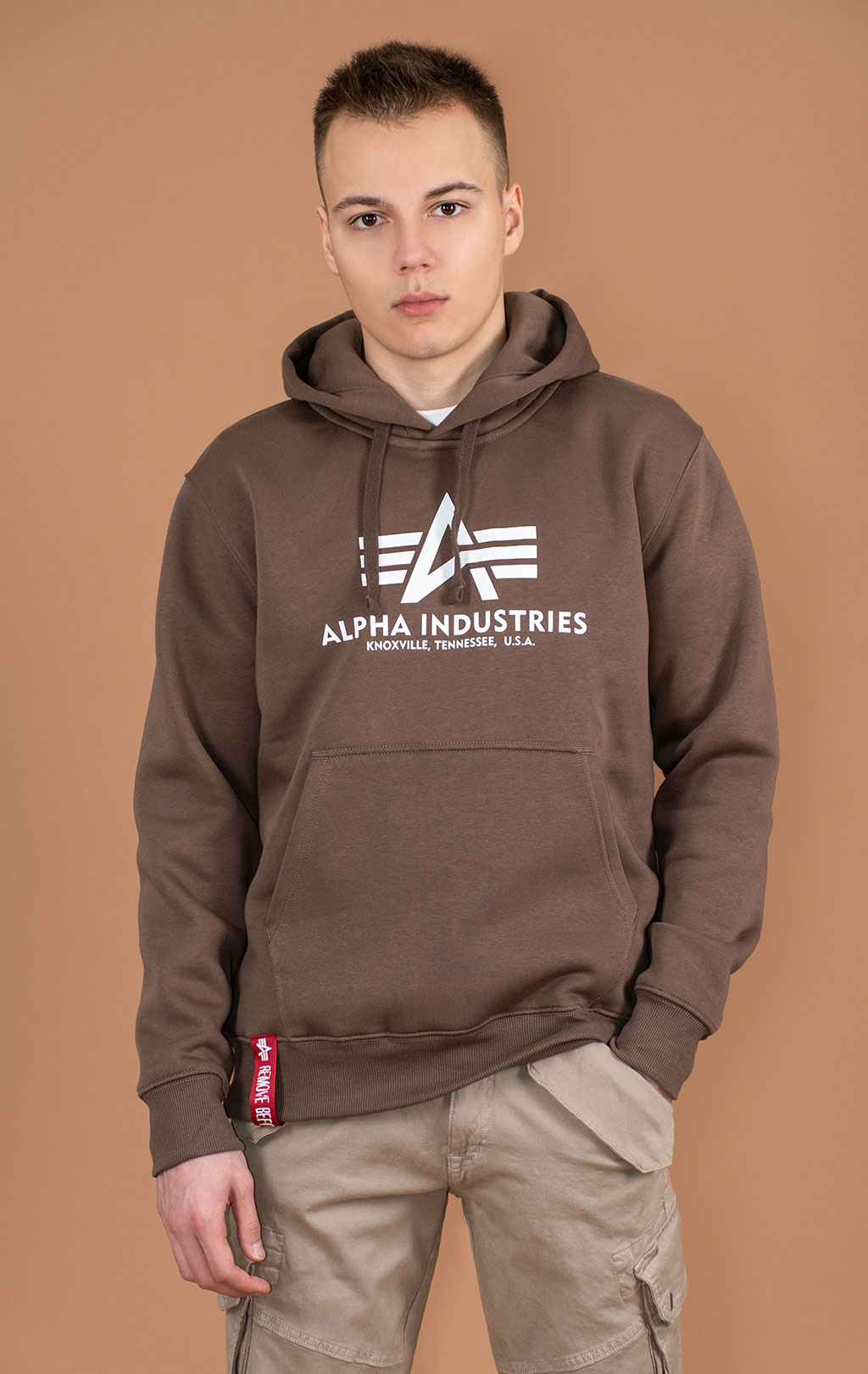 Толстовка ALPHA INDUSTRIES BASIC HOODY taupe 