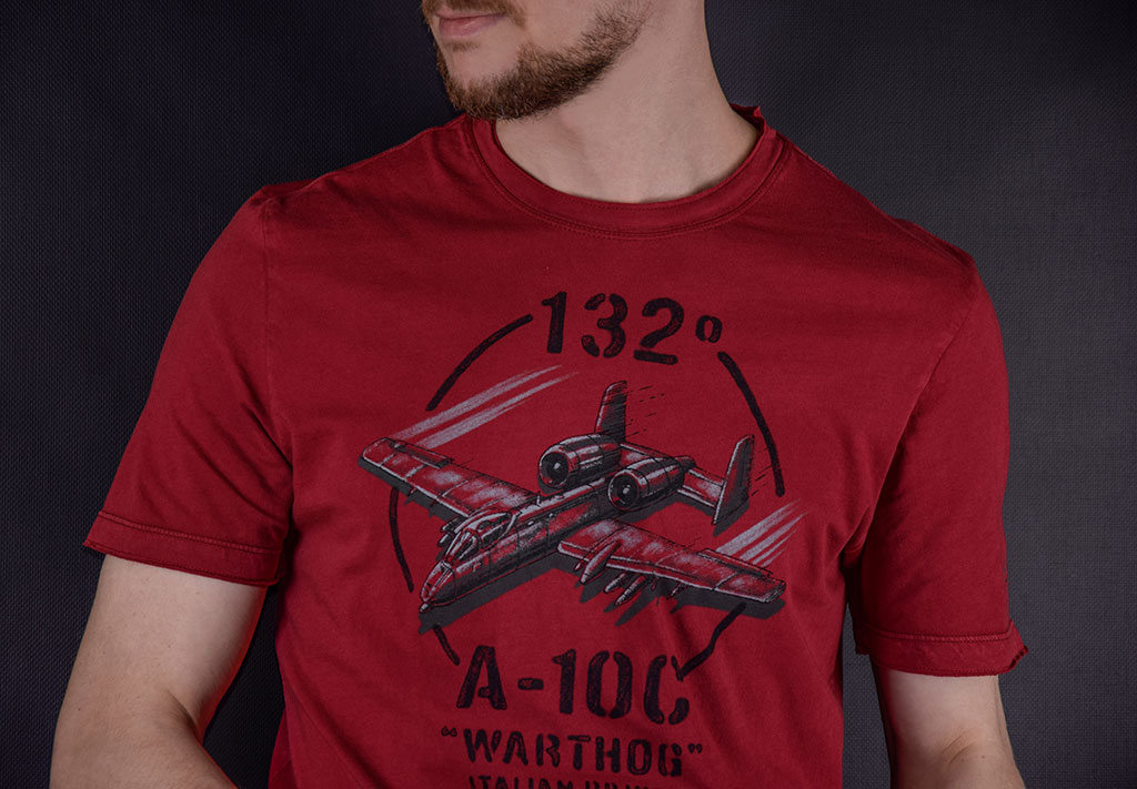 Футболка AERONAUTICA MILITARE SS19 rosso (TS 1601) 