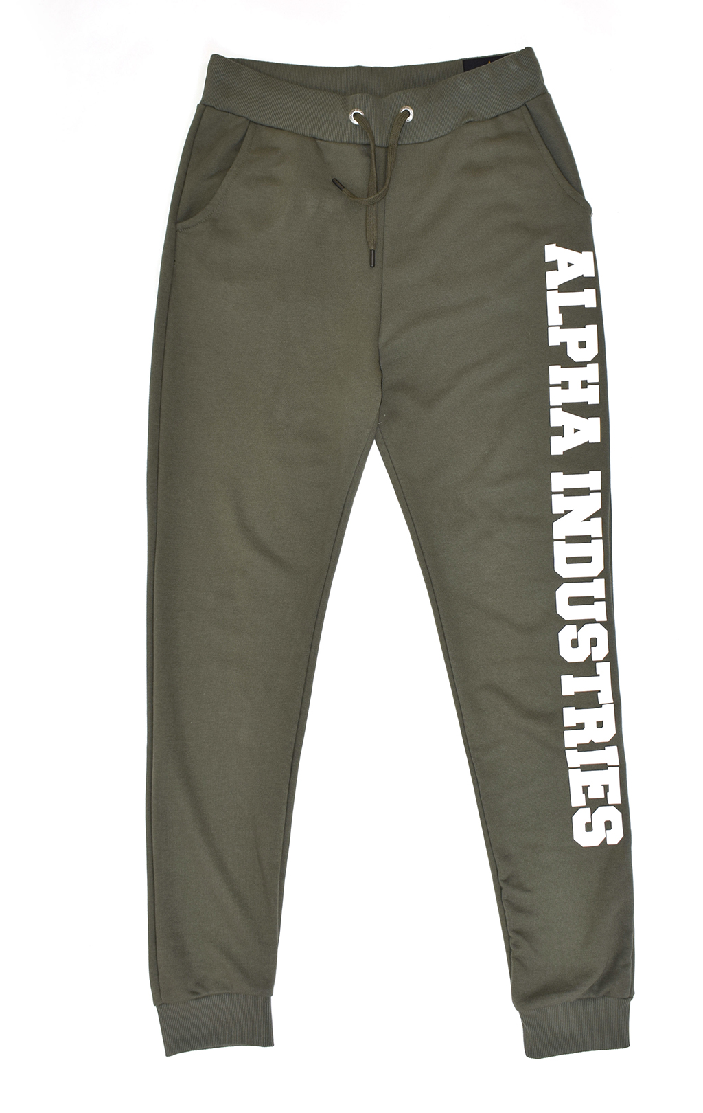 Брюки спортивные джоггеры ALPHA INDUSTRIES BIG LETTERS JOGGER dark olive 