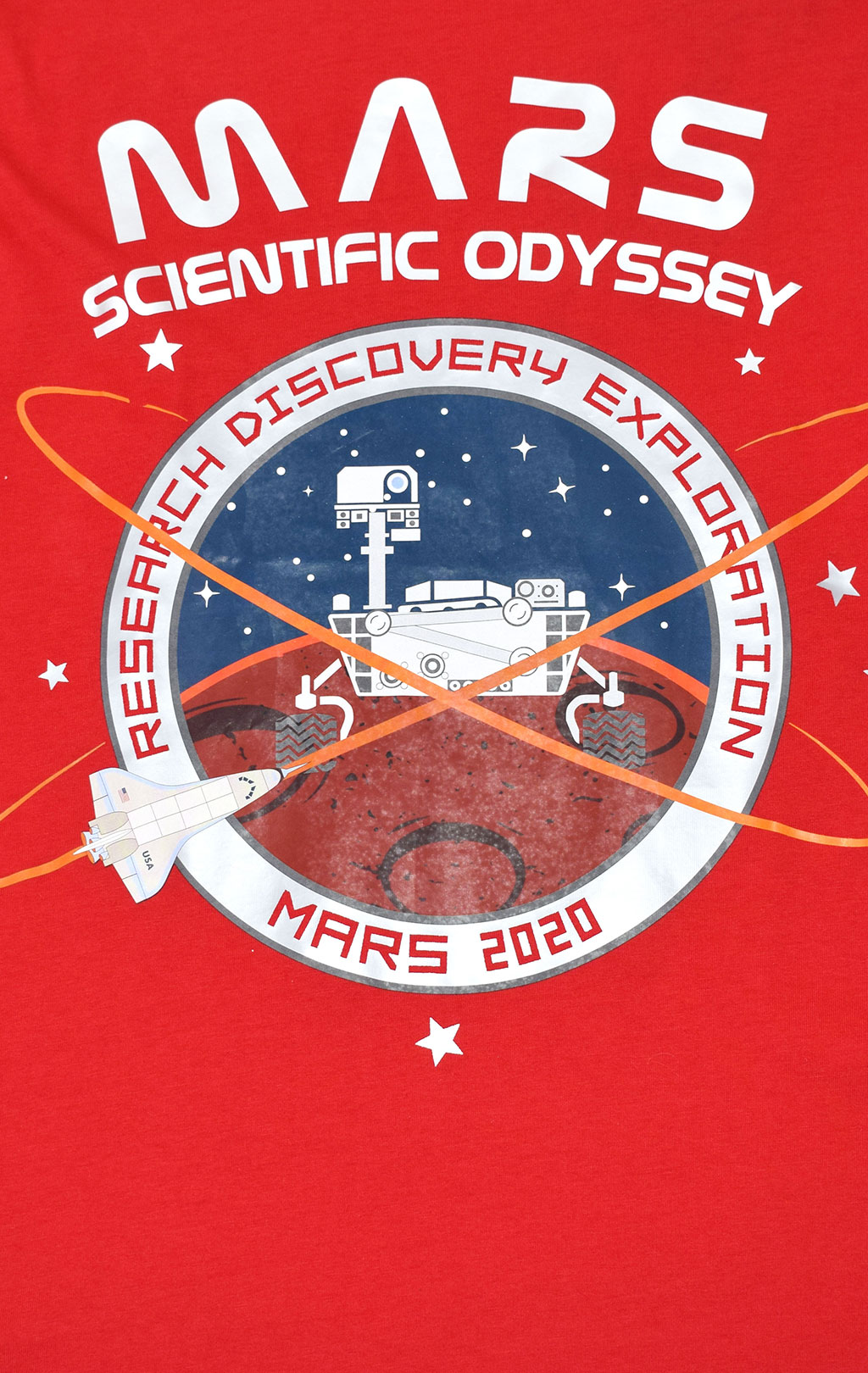 Футболка ALPHA INDUSTRIES NASA MISSION TO MARS T speed red 