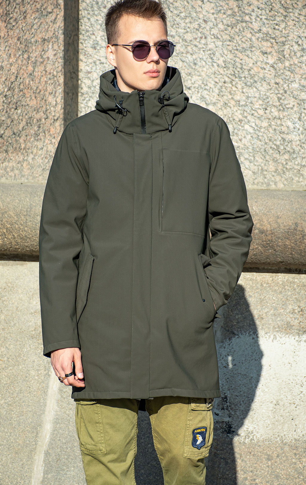 Парка PEOPLE OF SHIBUYA SUGOI FW 19/20 army olive 