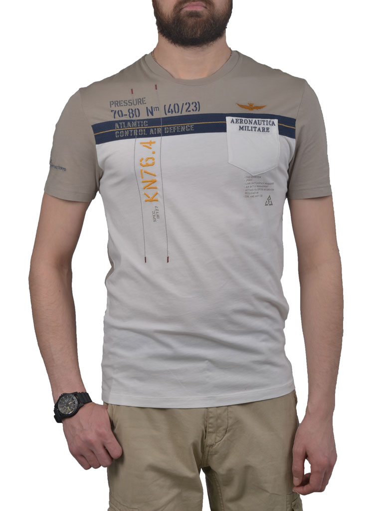 Футболка AERONAUTICA MILITARE grey light (TS1003) 