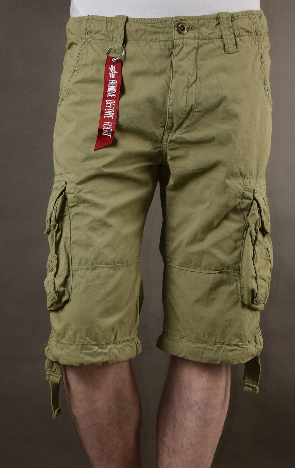 Шорты ALPHA INDUSTRIES JET big size light olive 