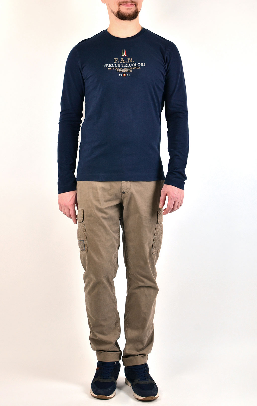 Лонгслив AERONAUTICA MILITARE blue navy (TS 1297)
