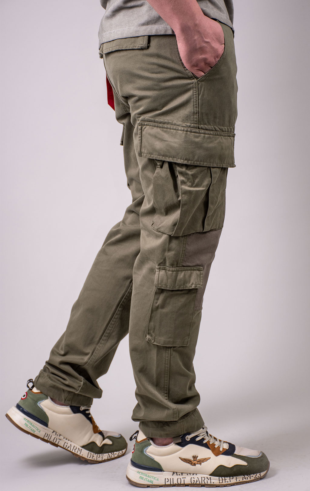 Брюки-карго ALPHA INDUSTRIES ACU PANT плотные SS 24 m OG-107 green 