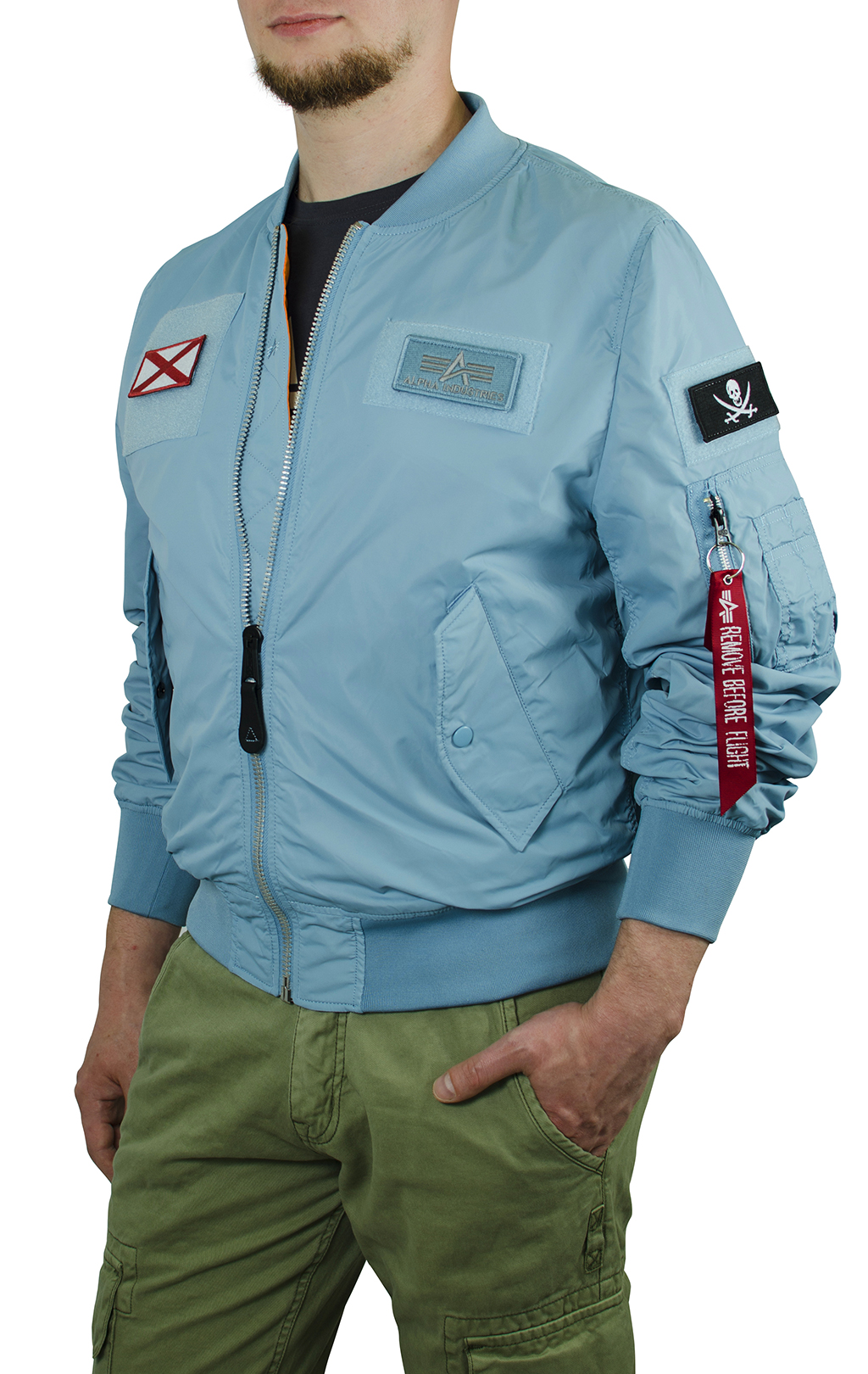 Ветровка ALPHA INDUSTRIES L-2B FLEX light blue 