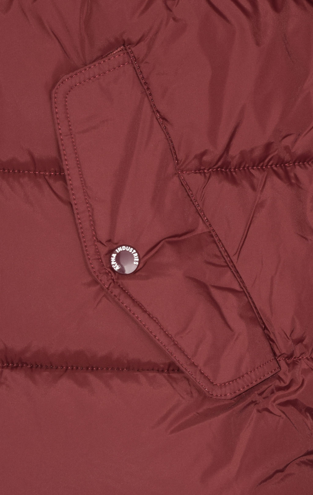 Куртка ALPHA INDUSTRIES HOODED PUFFER ALPHA FD burgundy 