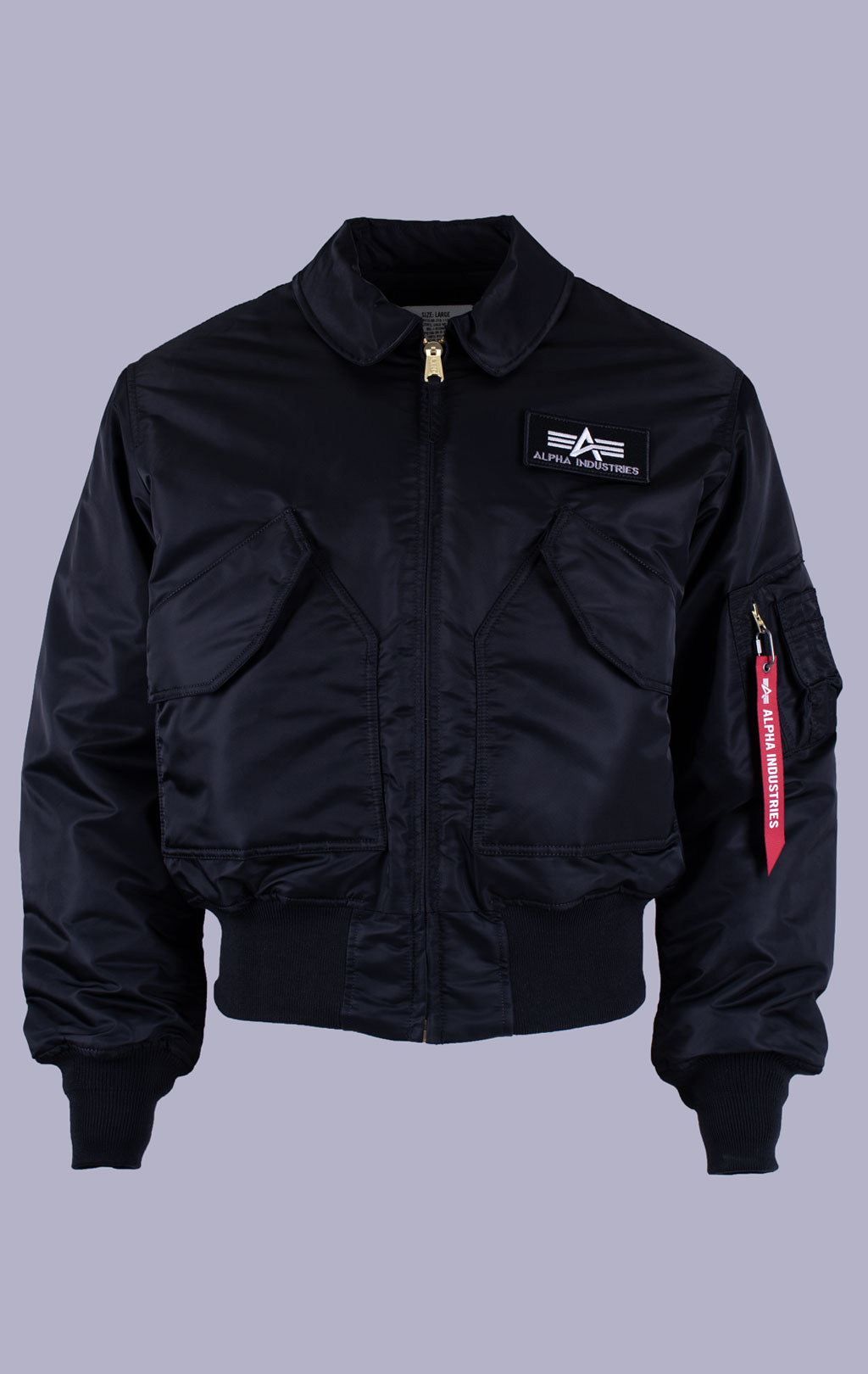Куртка лётная ALPHA INDUSTRIES CWU 45/P HERITAGE FIT FLIGHT JACKET FW 26/27 black 