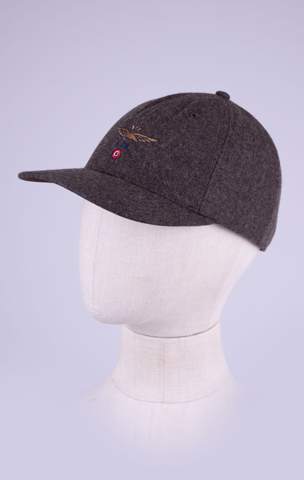 Бейсболка AERONAUTICA MILITARE шерсть FW 26/27/CN chestnut brown (HA 1269) 