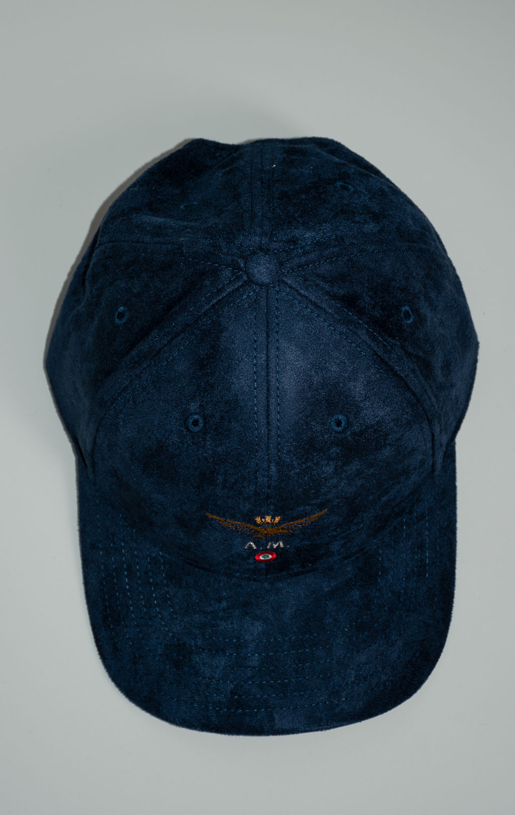 Бейсболка AERONAUTICA MILITARE искусственная замша FW 25/26/CN blue navy (HA 1229) 