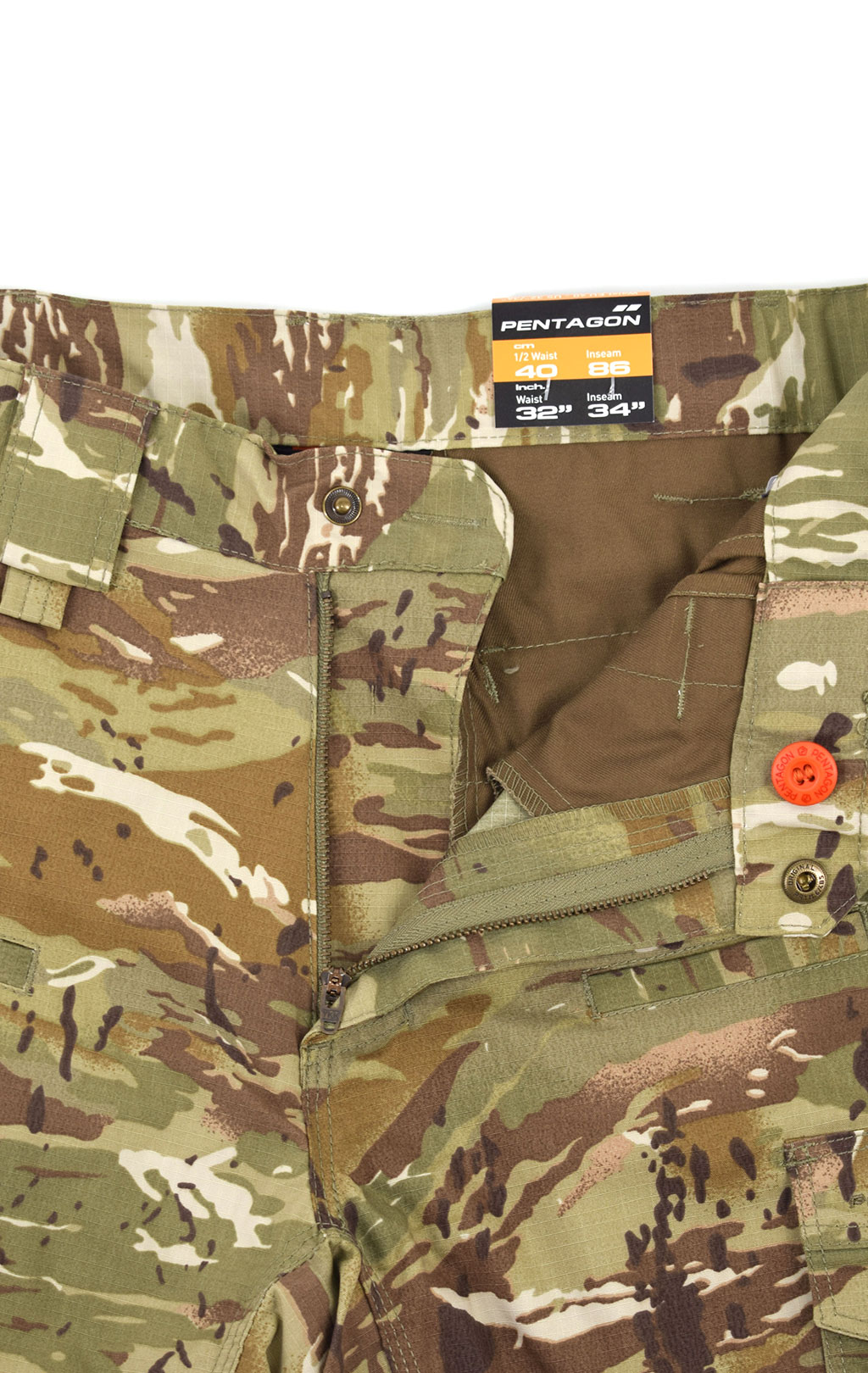 Брюки тактические Pentagon RANGER 2.0 хлопок35%/полиэстер65% Rip-Stop stretch camo penta 05007 