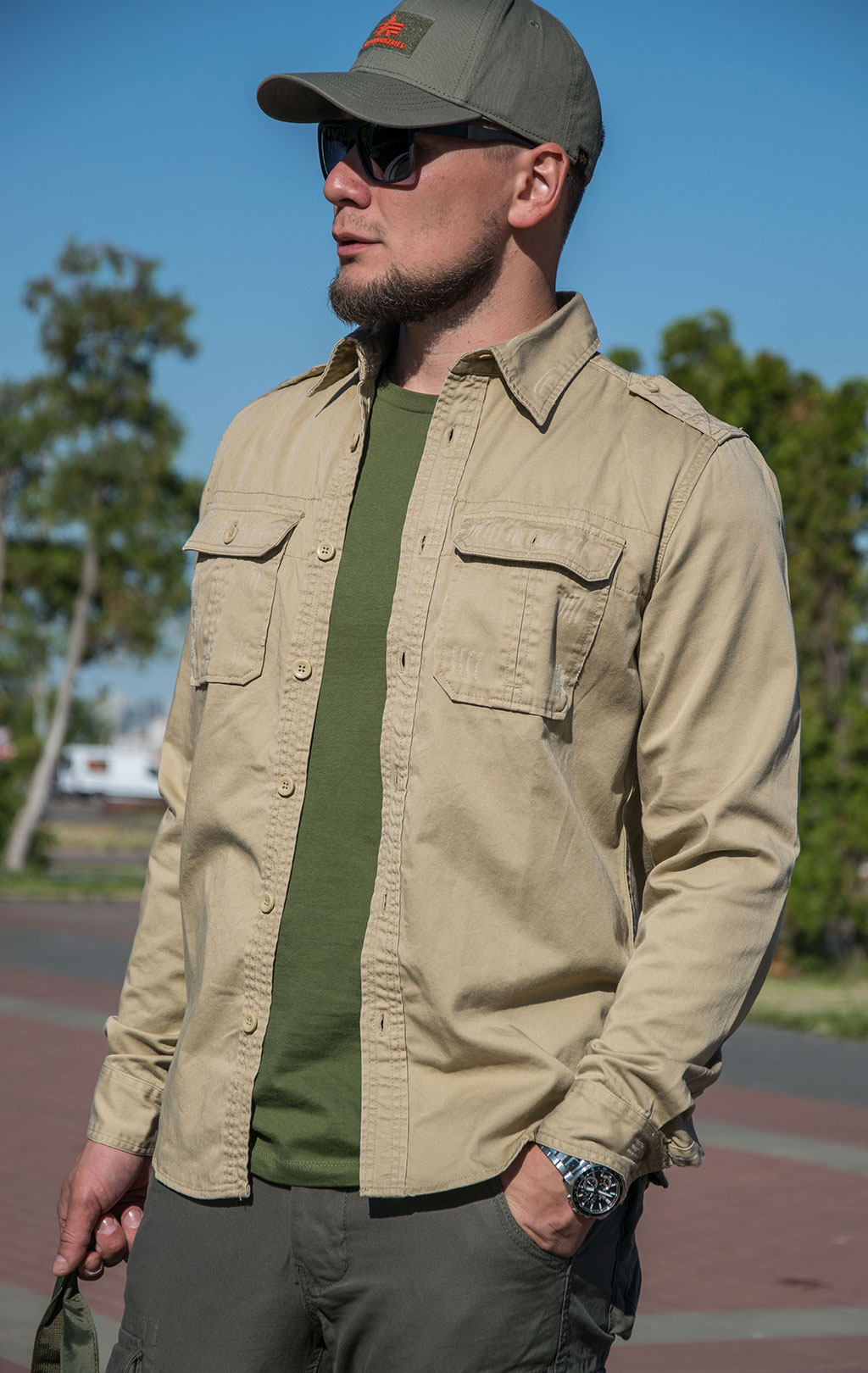 Рубашка Surplus RAW VINTAGE khaki 