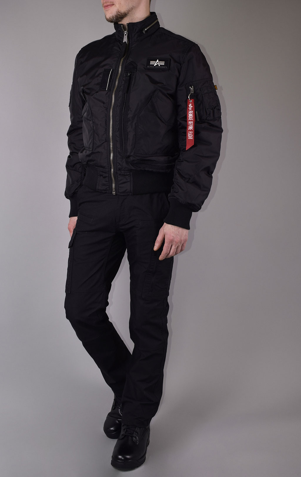 Куртка ALPHA INDUSTRIES ENGINE black 