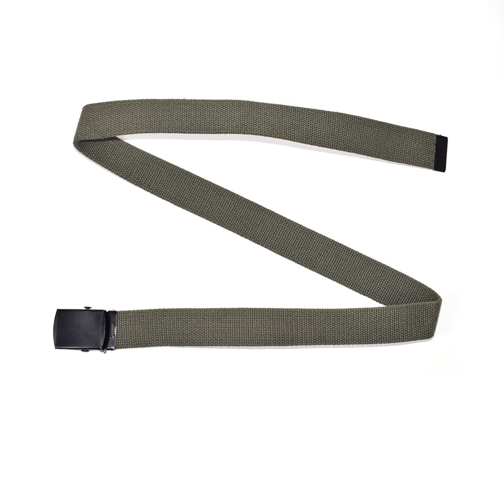 Ремень брючный брезент black buckle olive Голландия