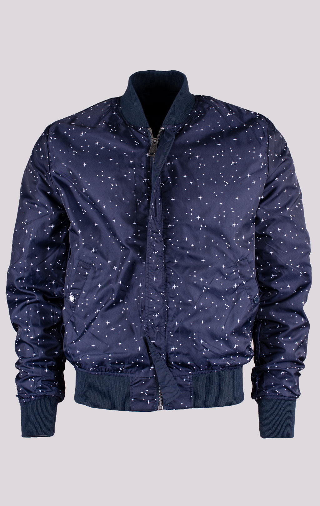 Ветровка-бомбер ALPHA INDUSTRIES MA-1 TT NASA REVERSIBLE II rep. blue 