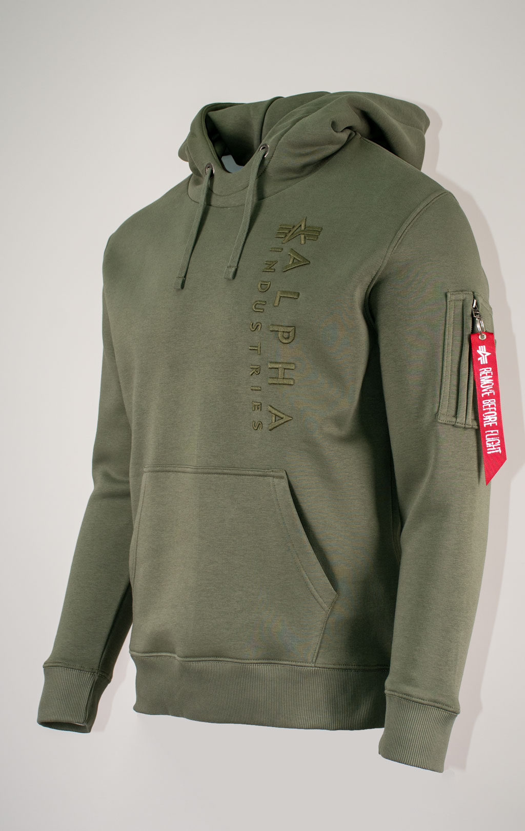 Толстовка ALPHA INDUSTRIES EMB HOODY dark olive 